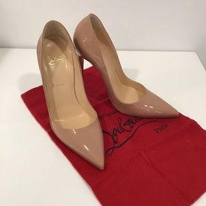 Christian Louboutin nude pumps
